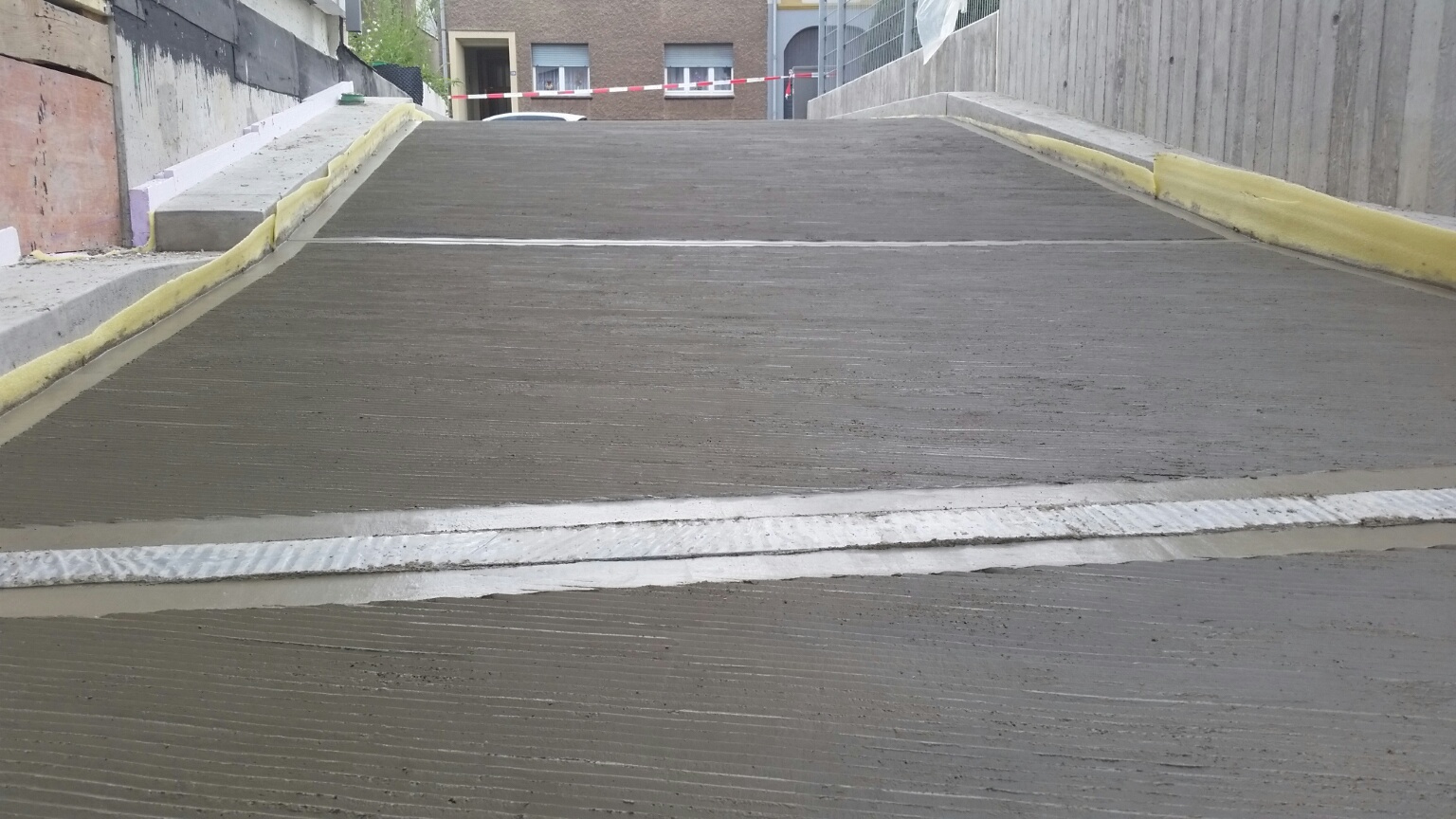 Rampe striée - Réalisation