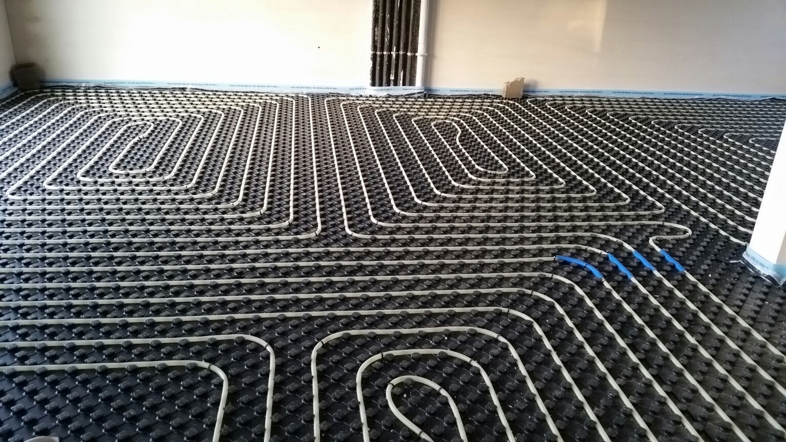 Chauffage par le sol - Chantier 1