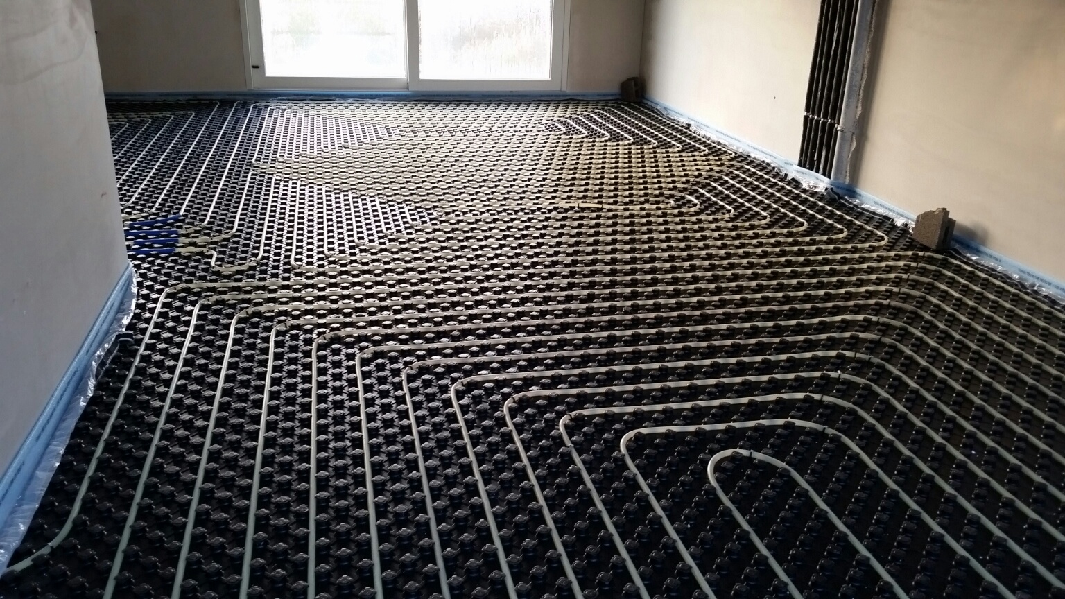 Chauffage par le sol - Chantier 2