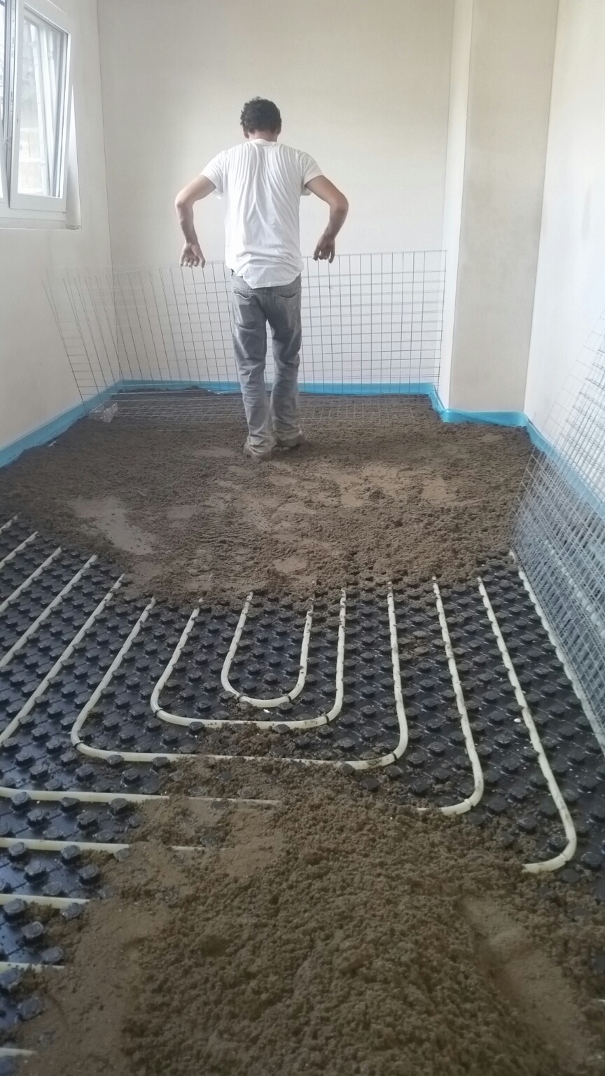 Chauffage par le sol - Chantier 3